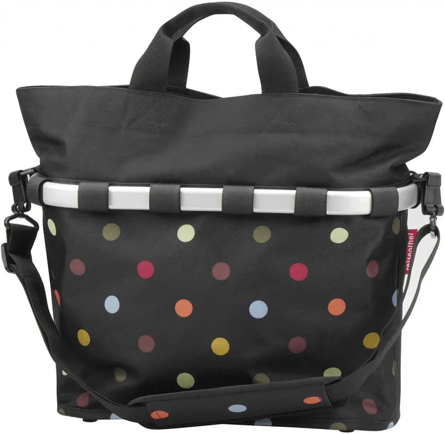 KLICKfix Bikebasket oval M dots Gepäckträgertasche - Bild 1