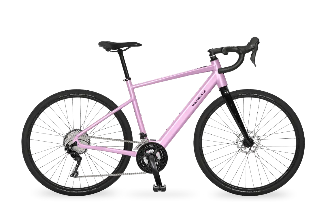 VELO DE VILLE STRYVA 22-Gang 237 Wh french lavender glanz E-Gravelbike - Bild 1