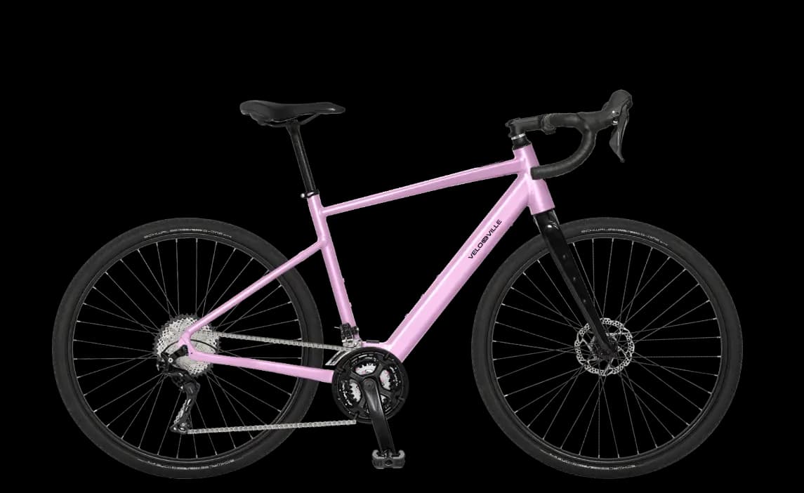 VELO DE VILLE STRYVA 22-Gang 237 Wh french lavender glanz E-Gravelbike - Bild 1