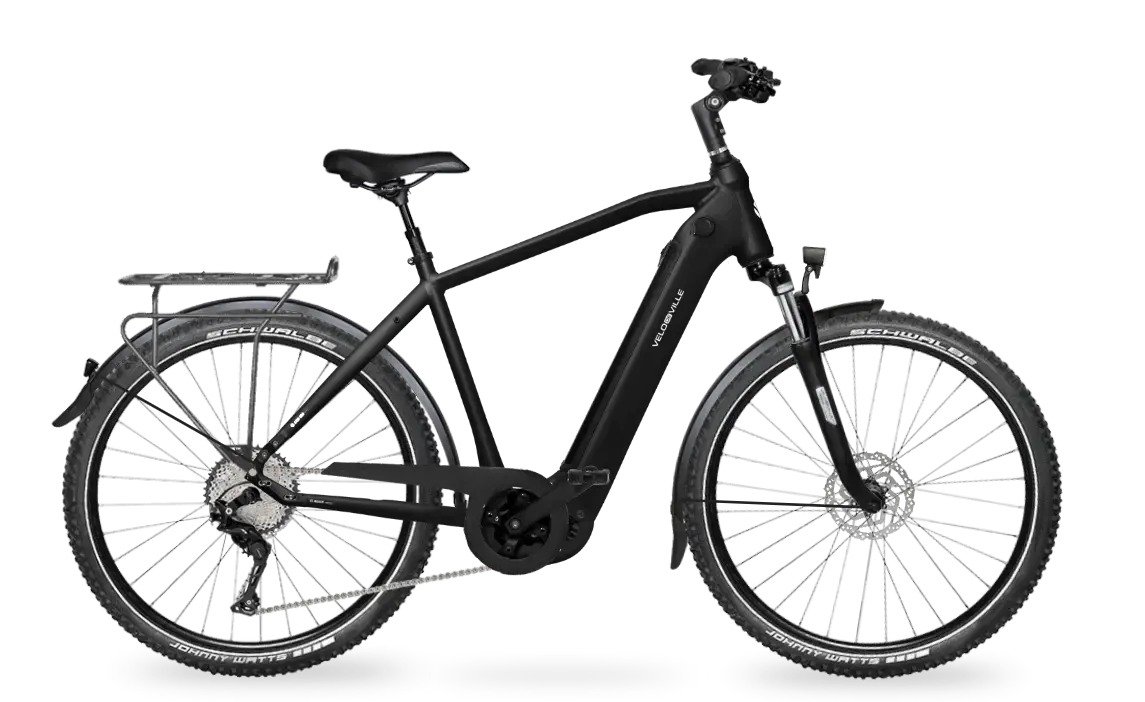 VELO DE VILLE SEB 990 PURE RANGE- 11 Gang 750 Wh deep black matt E-Trekkingbike - Bild 1