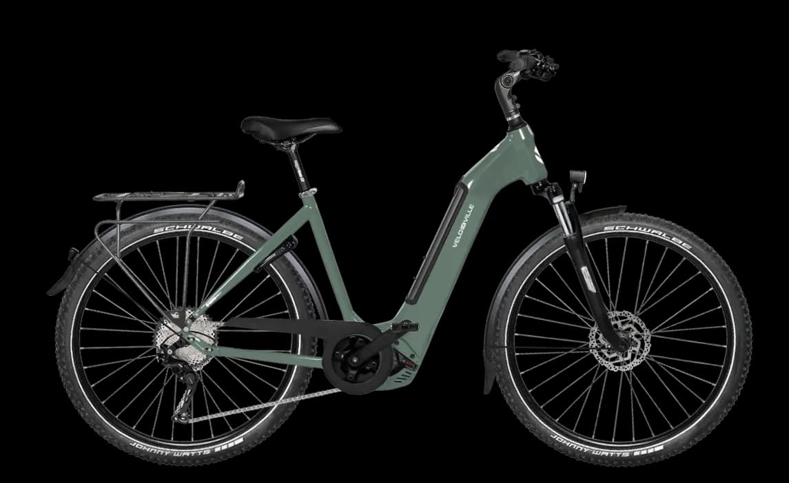 VELO DE VILLE SEB 990 SMART 12 Gang Shimano Deore XT 625 Wh eucalyptus green glanz E-Trekkingbike - Bild 1